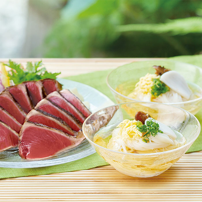 鯛だしそうめん２人前・鰹のたたきセット